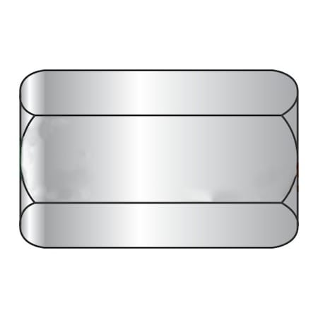 Newport Fasteners Coupling Nut, #10-24, 18-8 Stainless Steel, Not Graded, 3/4 in Lg, 3/8 in Hex Wd, 150 PK 306188